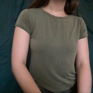 green tshirt - american eagle